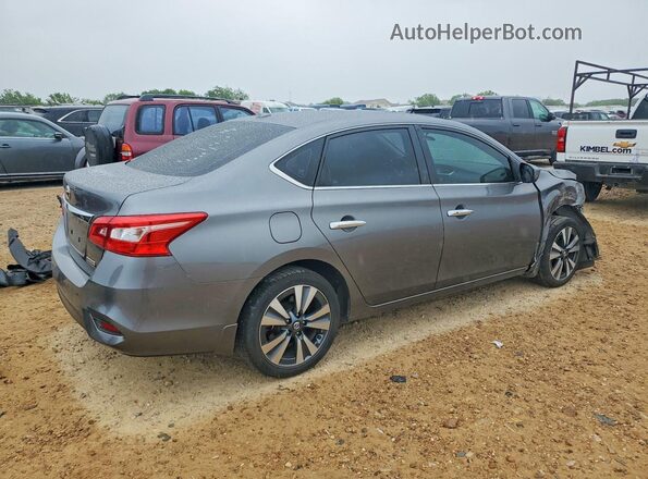 3N1AB7APXKY455940 2019 NISSAN SENTRA Серый Задняя правая четверть