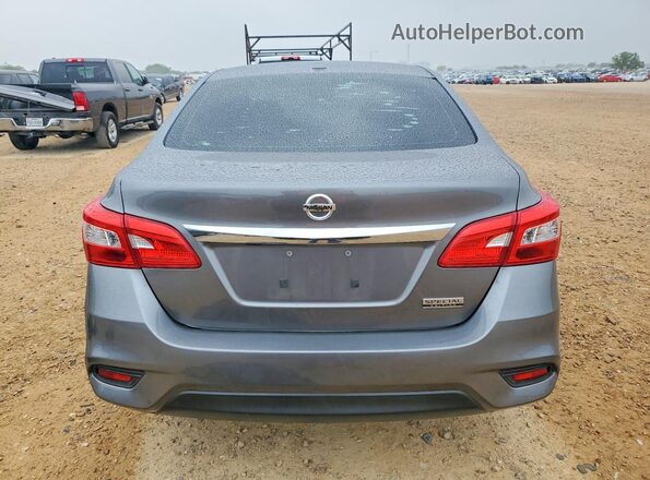 3N1AB7APXKY455940 2019 NISSAN SENTRA Серый Вид сзади