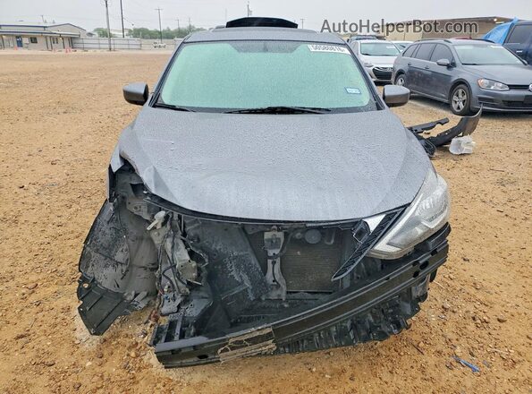 3N1AB7APXKY455940 2019 NISSAN SENTRA Серый Вид спереди