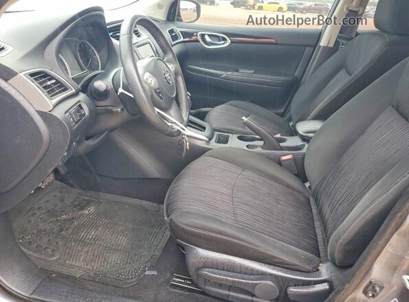 3N1AB7APXKY455940 2019 NISSAN SENTRA Серый Вид салона спереди