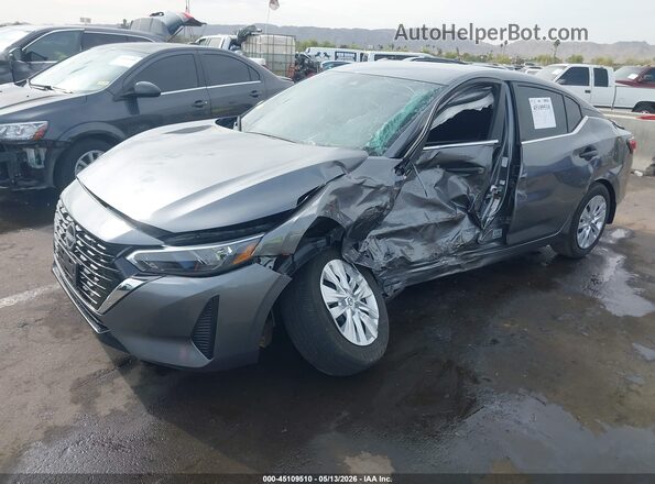 3N1AB8BV0RY345007 2024 NISSAN SENTRA Gray Առջևի ձախ երեք քառորդ տեսարան