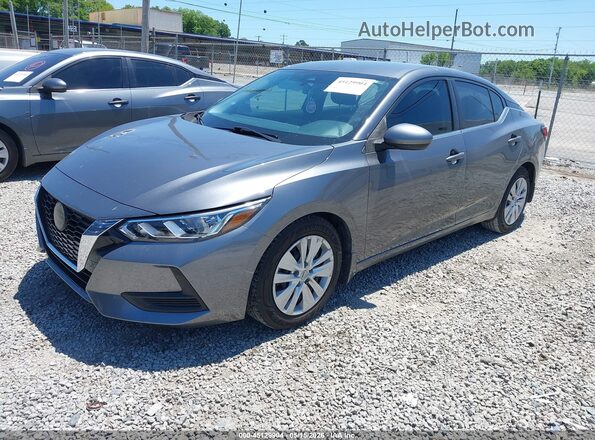 3N1AB8BV4MY314674 2021 NISSAN SENTRA Gray წინა მარცხენა ხედი სამი მეოთხედიდან