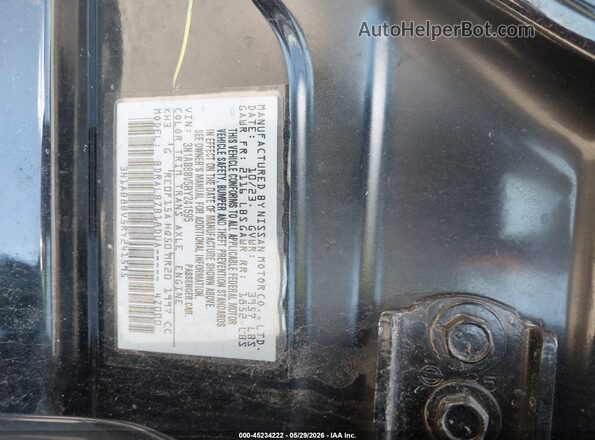3N1AB8BV5RY241595 2024 NISSAN SENTRA Black Вид підкапотного простору