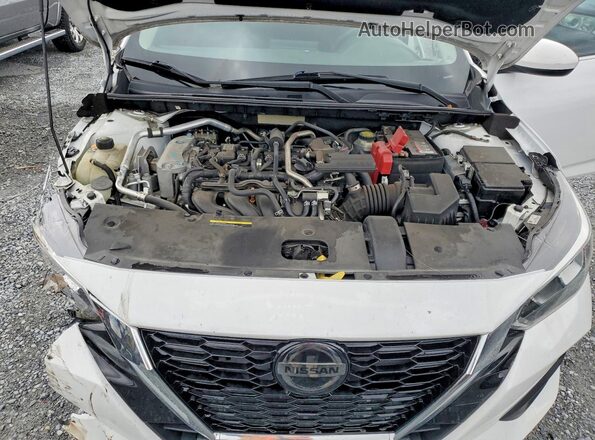 3N1AB8BV8MY282084 2021 NISSAN SENTRA White Rear interior view