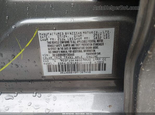3N1AB8BV8RY389448 2024 NISSAN SENTRA Серый Вид подкапотного пространства