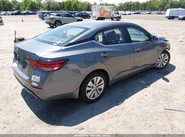 3N1AB8BV9MY230236 2021 NISSAN SENTRA Серый Задняя правая четверть