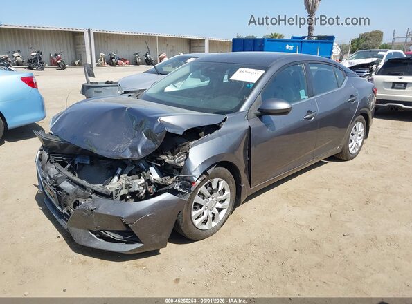 3N1AB8BVXMY304635 2021 NISSAN SENTRA Gray Vista tres cuartos delantera izquierda