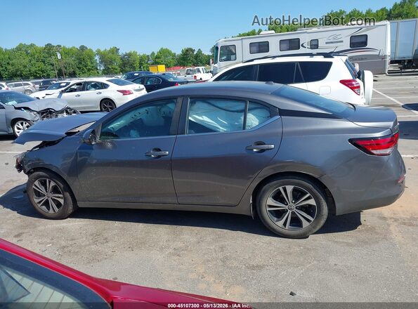 3N1AB8CV0MY294857 2021 NISSAN SENTRA Gray Widok wnętrza z tyłu