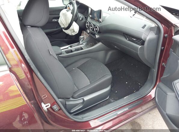 3N1AB8CV0NY306233 2022 NISSAN SENTRA Maroon Front interior view