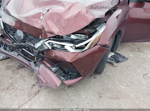 3N1AB8CV0NY306233 2022 NISSAN SENTRA Maroon Front view
