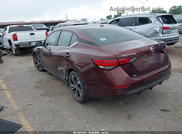 3N1AB8CV0NY306233 2022 NISSAN SENTRA Maroon Rear left