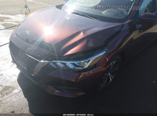 3N1AB8CV0PY296774 2023 NISSAN SENTRA Burgundy Vista frontal