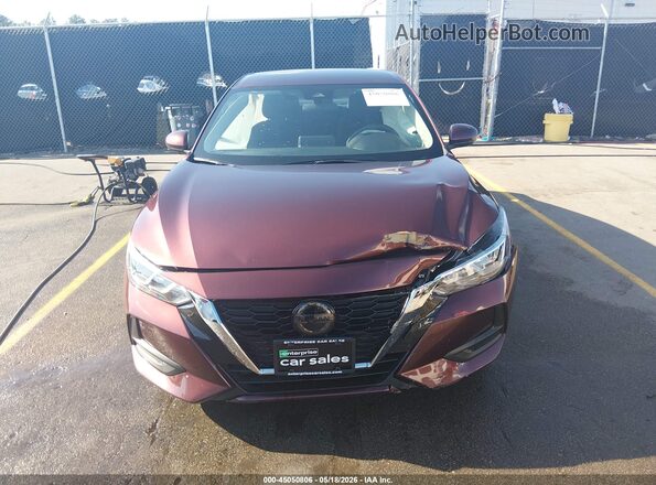 3N1AB8CV0PY296774 2023 NISSAN SENTRA Burgundy Vista del cuadro de instrumentos