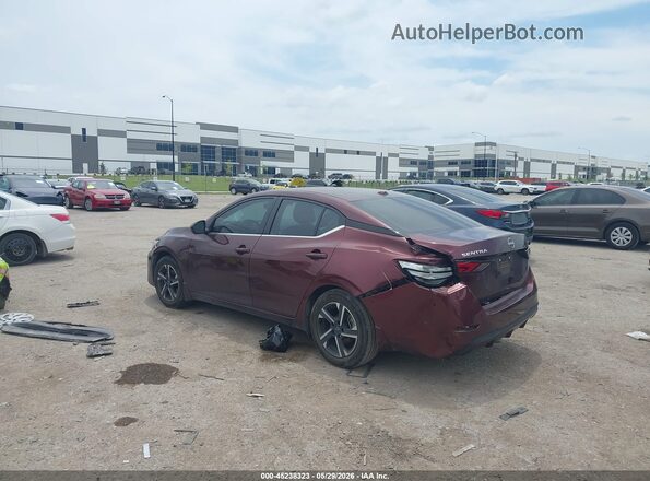 3N1AB8CV0RY284627 2024 NISSAN SENTRA Темно-бордовый Задняя левая четверть