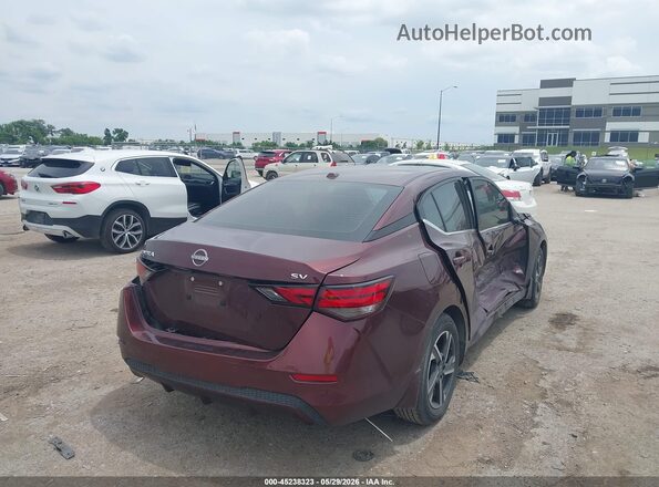 3N1AB8CV0RY284627 2024 NISSAN SENTRA Темно-бордовый Задняя правая четверть
