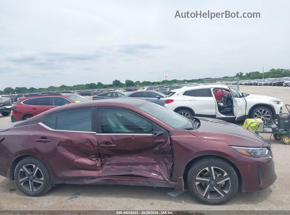 3N1AB8CV0RY284627 2024 NISSAN SENTRA Темно-бордовый Вид задней части салона