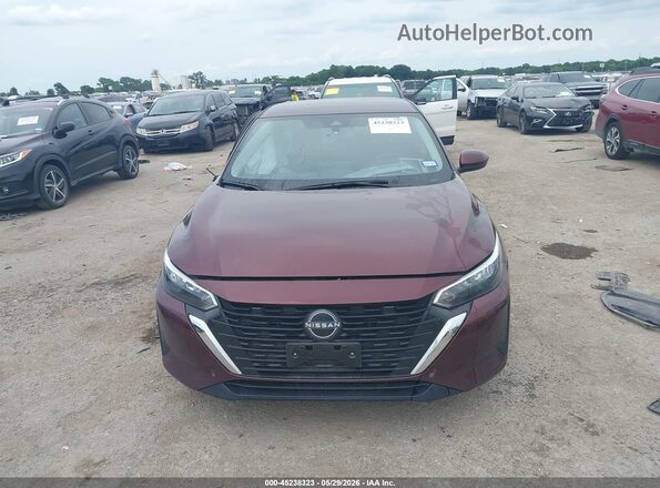 3N1AB8CV0RY284627 2024 NISSAN SENTRA Темно-бордовый Вид щитка приборов