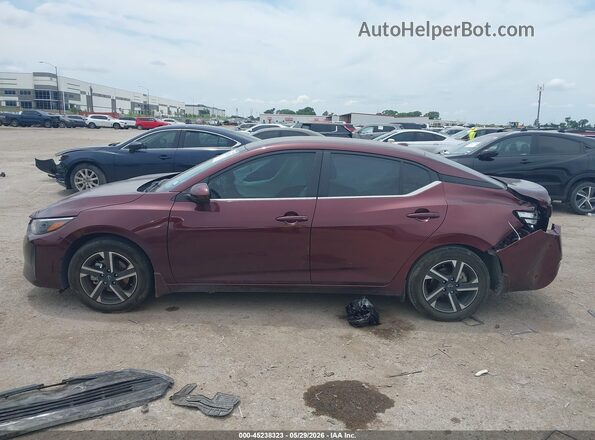 3N1AB8CV0RY284627 2024 NISSAN SENTRA Темно-бордовый Панорамный вид салона 360°
