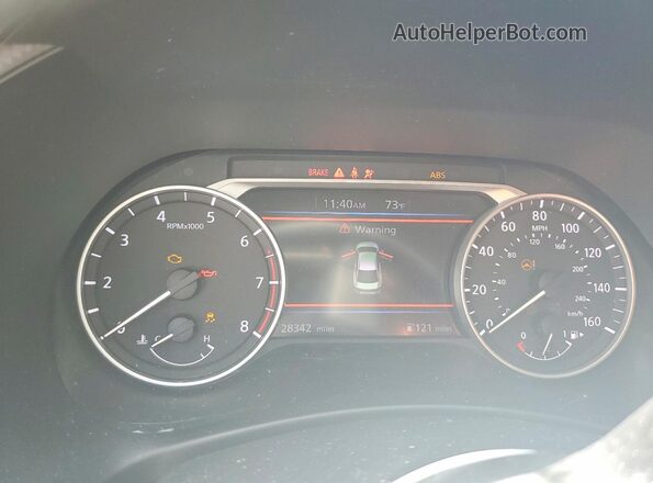 3N1AB8CV0SY300685 2025 NISSAN SENTRA White Vista del cuadro de instrumentos