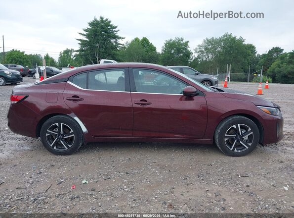 3N1AB8CV0SY372454 2025 NISSAN SENTRA Red Widok wnętrza z tyłu