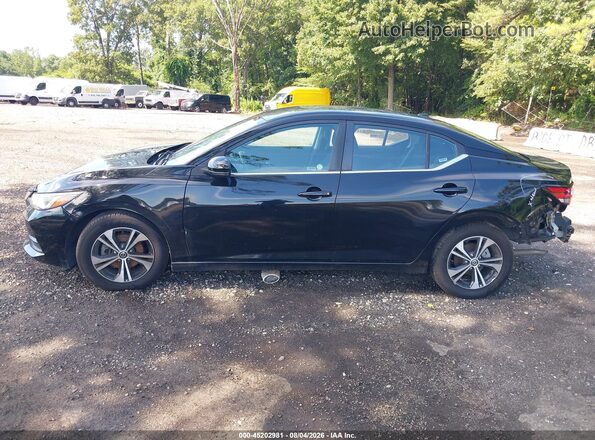 3N1AB8CV1NY270004 2022 NISSAN SENTRA Black Սալոնի 360 աստիճան տեսք