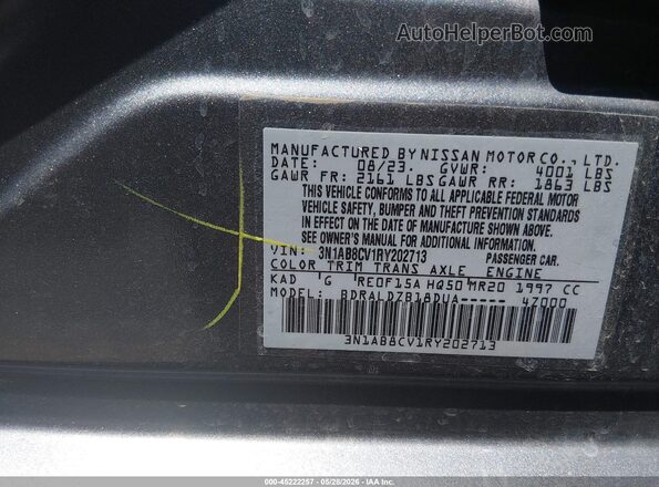 3N1AB8CV1RY202713 2024 NISSAN SENTRA Gray Вид підкапотного простору