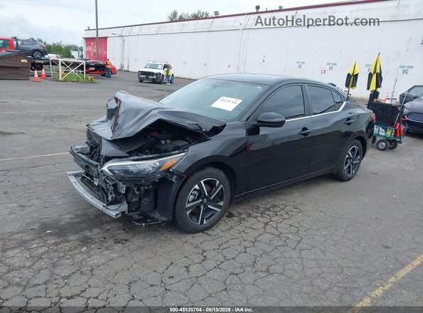 3N1AB8CV1RY309518 2024 NISSAN SENTRA Черный Передняя левая четверть