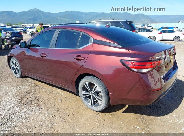 3N1AB8CV2LY270929 2020 NISSAN SENTRA Maroon Հետևի ձախ