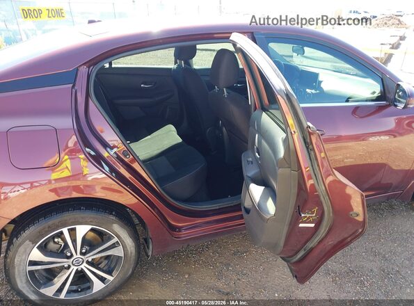 3N1AB8CV2LY270929 2020 NISSAN SENTRA Maroon VIN կոդի պիտակի տեսք