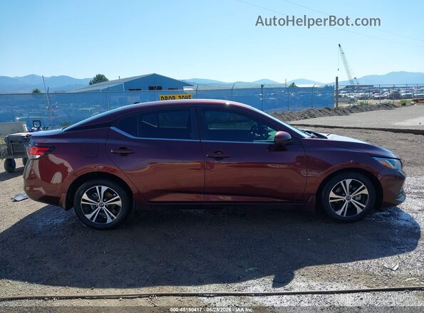 3N1AB8CV2LY270929 2020 NISSAN SENTRA Maroon Սալոնի 360 աստիճան տեսք