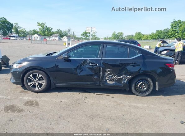 3N1AB8CV2NY219613 2022 NISSAN SENTRA Black Սալոնի 360 աստիճան տեսք