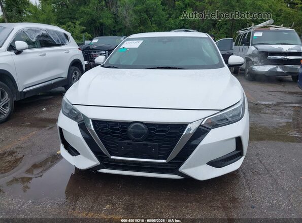 3N1AB8CV2NY287653 2022 NISSAN SENTRA Белый Вид задней части салона
