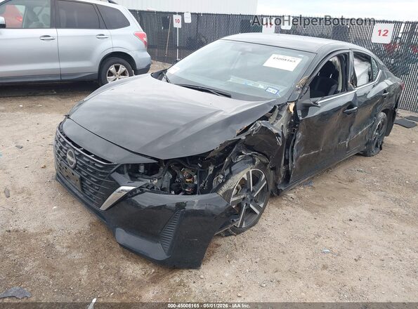 3N1AB8CV2RY323427 2024 NISSAN SENTRA Черный Передняя левая четверть