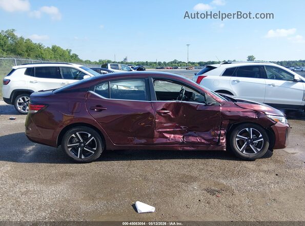 3N1AB8CV2RY336663 2024 NISSAN SENTRA Burgundy უკანა სალონის ხედი