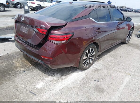 3N1AB8CV2RY379853 2024 NISSAN SENTRA Burgundy Trasero derecho