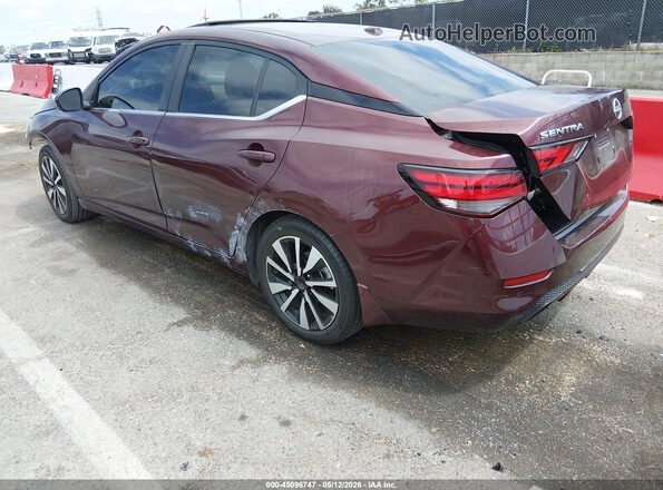3N1AB8CV2RY379853 2024 NISSAN SENTRA Burgundy Trasero izquierdo