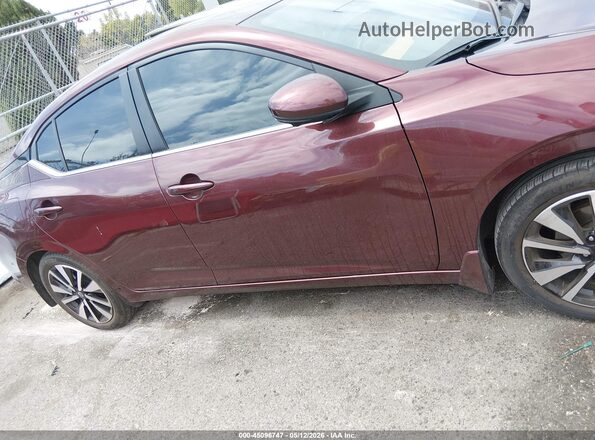 3N1AB8CV2RY379853 2024 NISSAN SENTRA Burgundy Vista interior de 360 grados