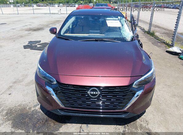 3N1AB8CV2SY246824 2025 NISSAN SENTRA Red Widok wnętrza z tyłu