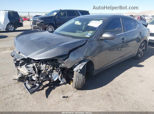 3N1AB8CV3LY227250 2020 NISSAN SENTRA Серый Передняя левая четверть