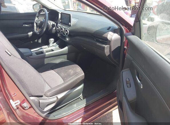 3N1AB8CV3LY288100 2020 NISSAN SENTRA Burgundy Widok wnętrza z przodu