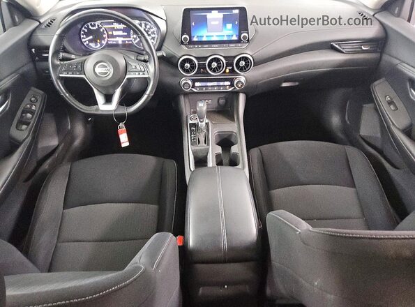 3N1AB8CV3MY302191 2021 NISSAN SENTRA White Widok deski rozdzielczej