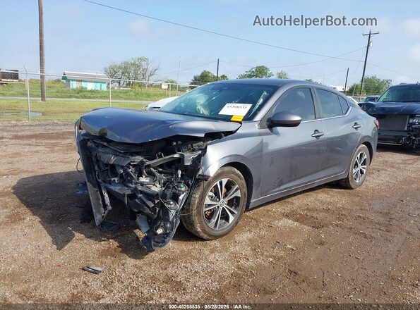 3N1AB8CV3PY223463 2023 NISSAN SENTRA Gray Առջևի ձախ երեք քառորդ տեսարան