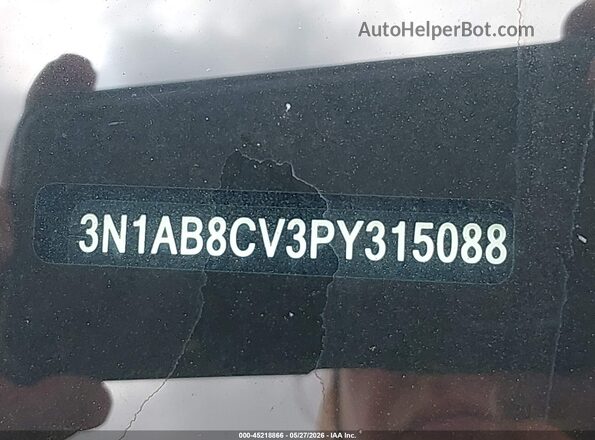 3N1AB8CV3PY315088 2023 NISSAN SENTRA Gray ძრავის განყოფილების ხედი
