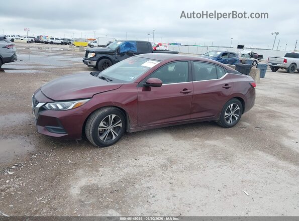 3N1AB8CV3PY319335 2023 NISSAN SENTRA Red Панорамний вид салону 360°