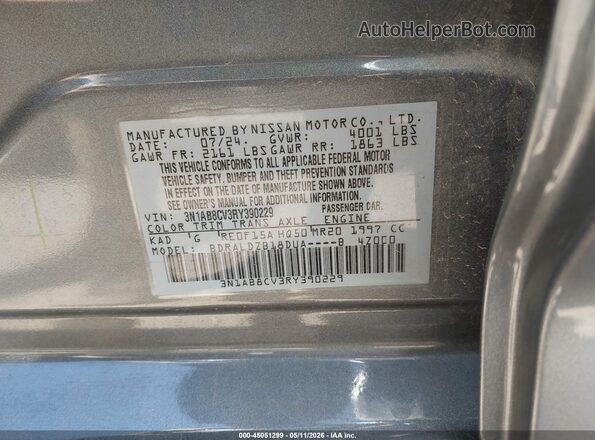 3N1AB8CV3RY390229 2024 NISSAN SENTRA Gray 