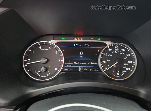 3N1AB8CV3SY413126 2025 NISSAN SENTRA Black ხელსაწყოთა პანელის ხედი