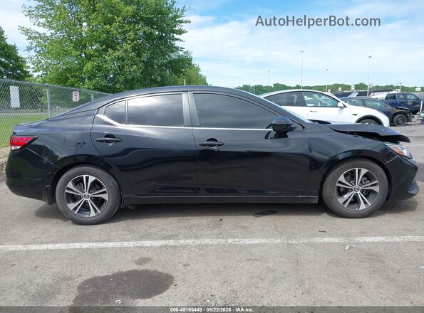 3N1AB8CV4MY215481 2021 NISSAN SENTRA Black Widok wnętrza z tyłu