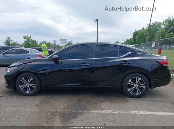 3N1AB8CV4MY215481 2021 NISSAN SENTRA Black Widok wnętrza 360 stopni