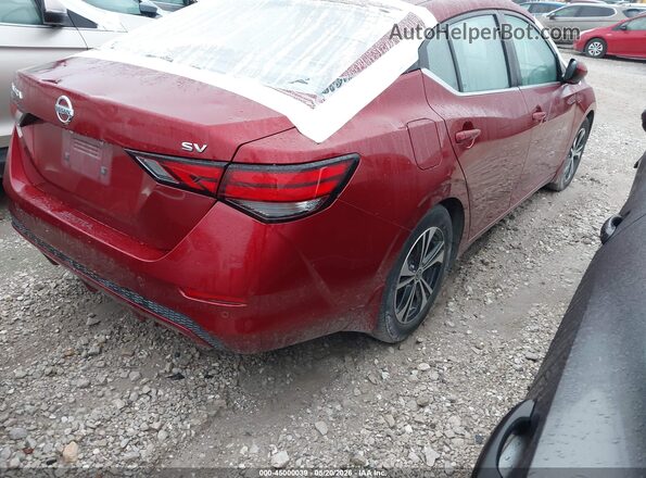 3N1AB8CV4MY279861 2021 NISSAN SENTRA Red უკანა მარჯვენა