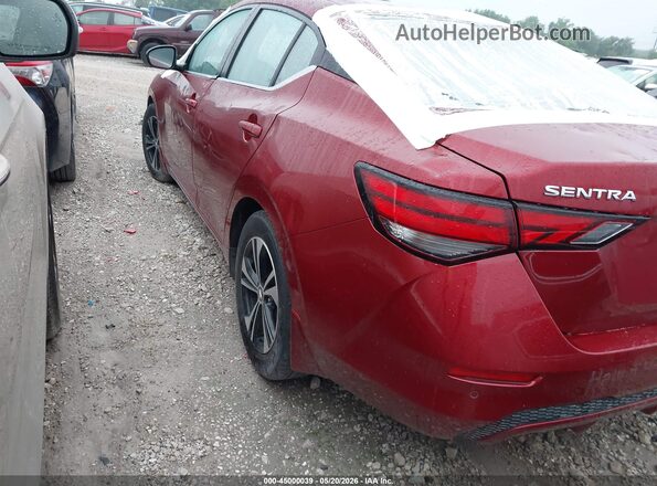 3N1AB8CV4MY279861 2021 NISSAN SENTRA Red უკანა მარცხენა